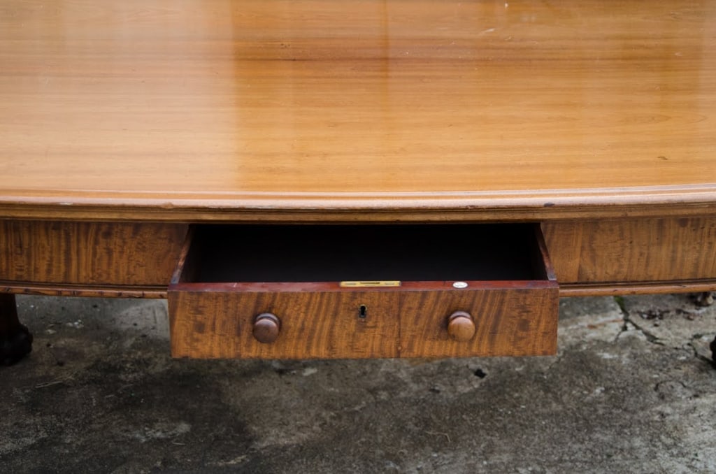 19TH C. ROBSON & SONS CHIPPENDALE STYLE LIBRARY TABLE - 5