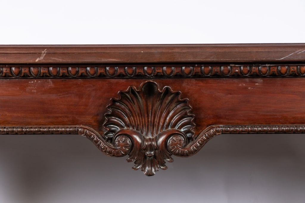 20TH C. CHIPPENDALE STYLE MAHOGANY CONSOLE TABLE - 3