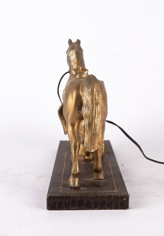 MID-CENTURY HORSE MANTEL CLOCK - 6
