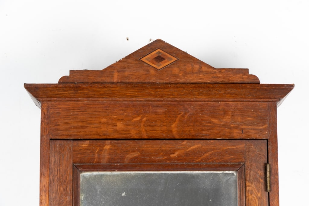 ANTIQUE MIRRORED MEDICINE WALL CABINET - 3