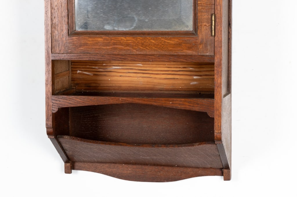 ANTIQUE MIRRORED MEDICINE WALL CABINET - 4