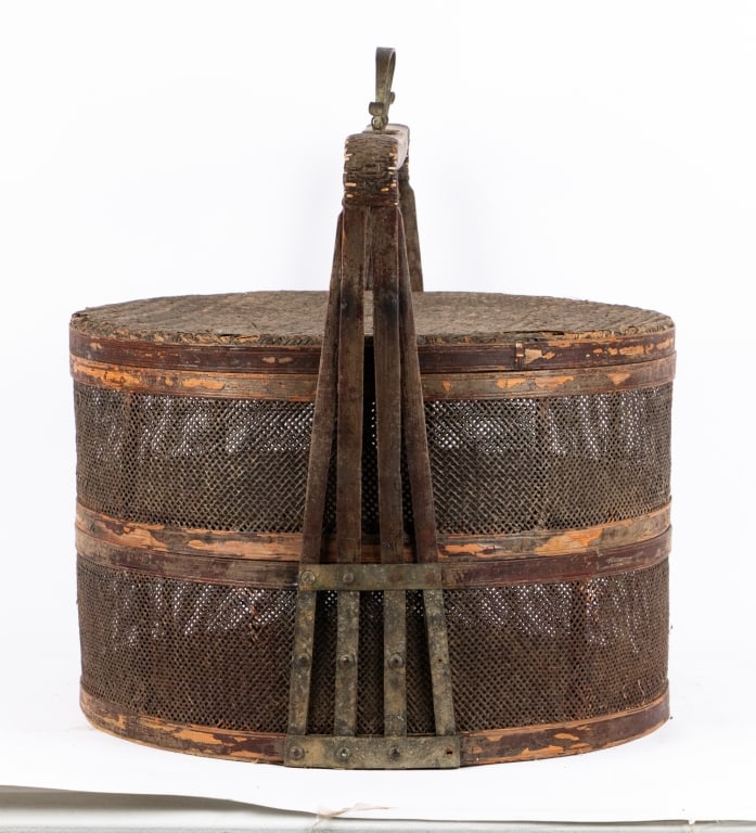 VINTAGE CHINESE TWO-TIER STEAMER BASKET - 3