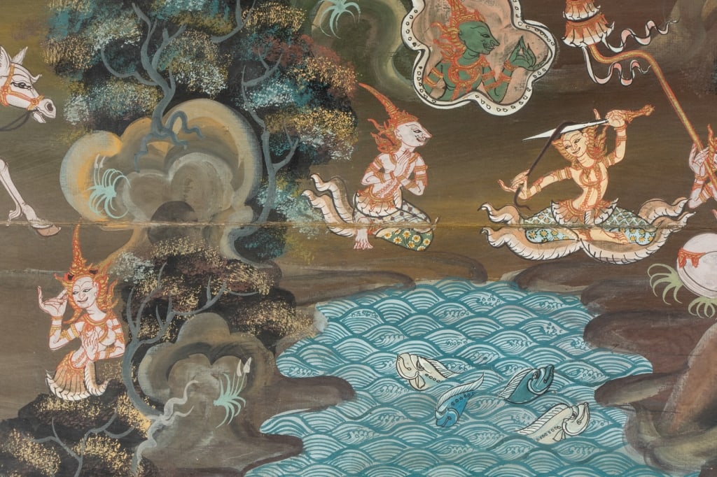 SOUTHEAST ASIAN MIXED MEDIA PAINTING - 5