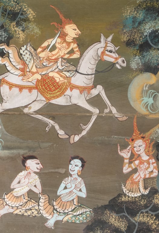 SOUTHEAST ASIAN MIXED MEDIA PAINTING - 7