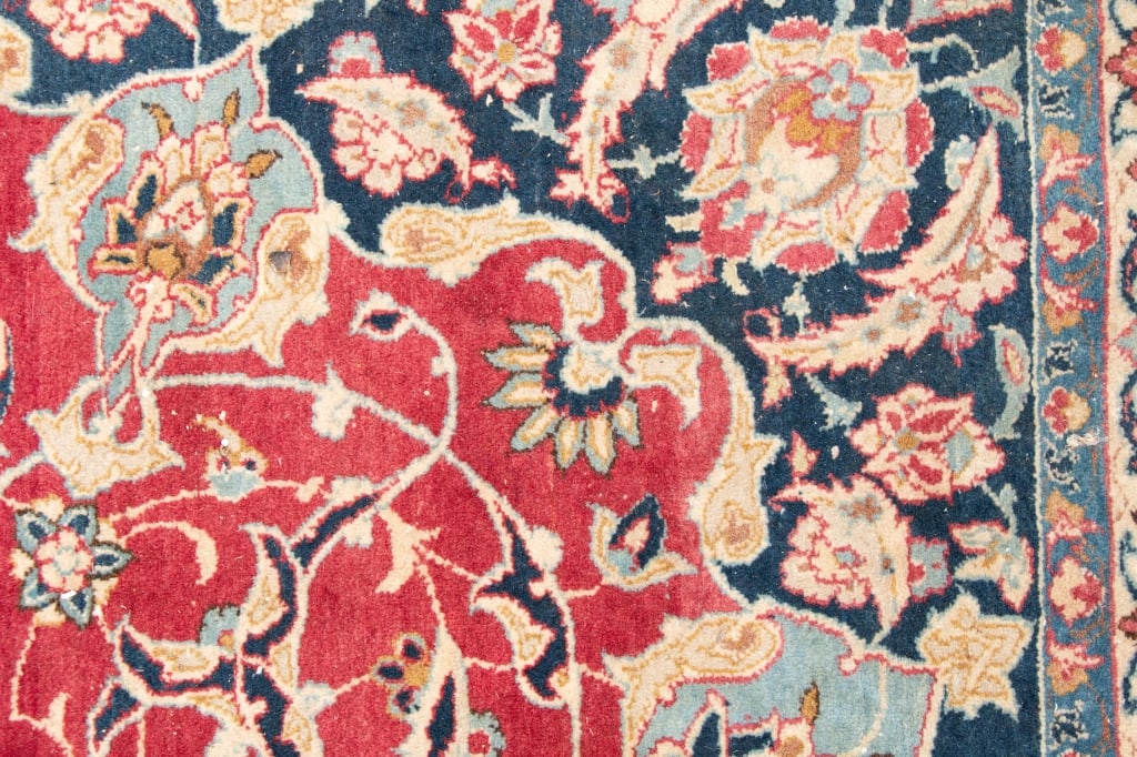 VINTAGE PERSIAN KASHAN RUG - 4