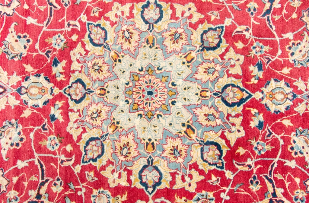 VINTAGE PERSIAN KASHAN RUG - 6