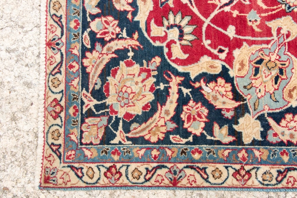 VINTAGE PERSIAN KASHAN RUG - 7