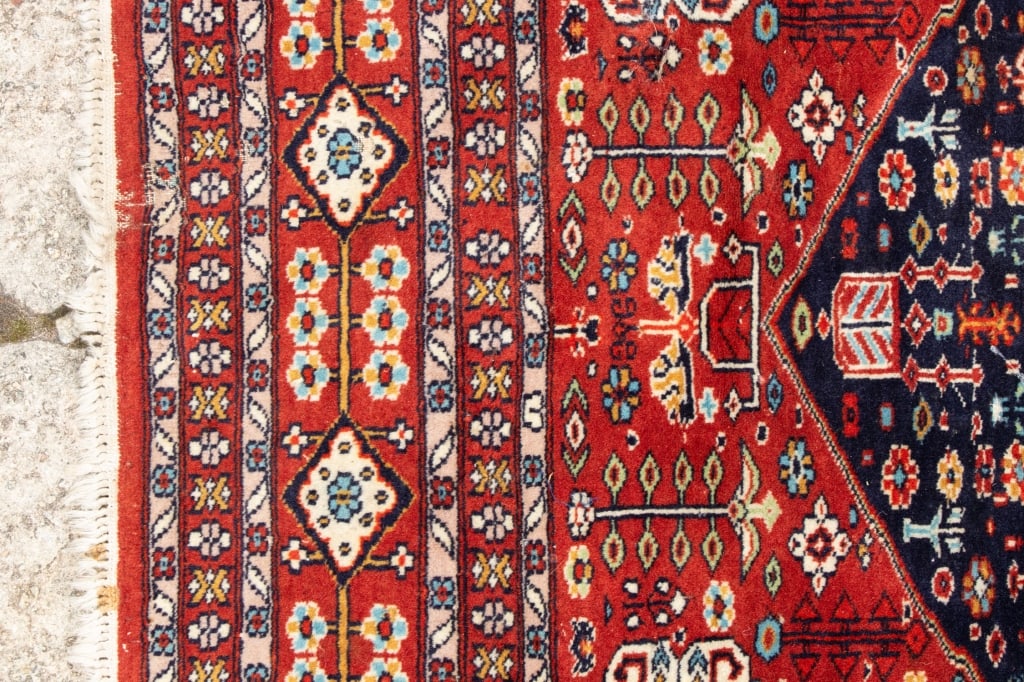 PERSIAN HAND-KNOTTED WOOL RUG - 4