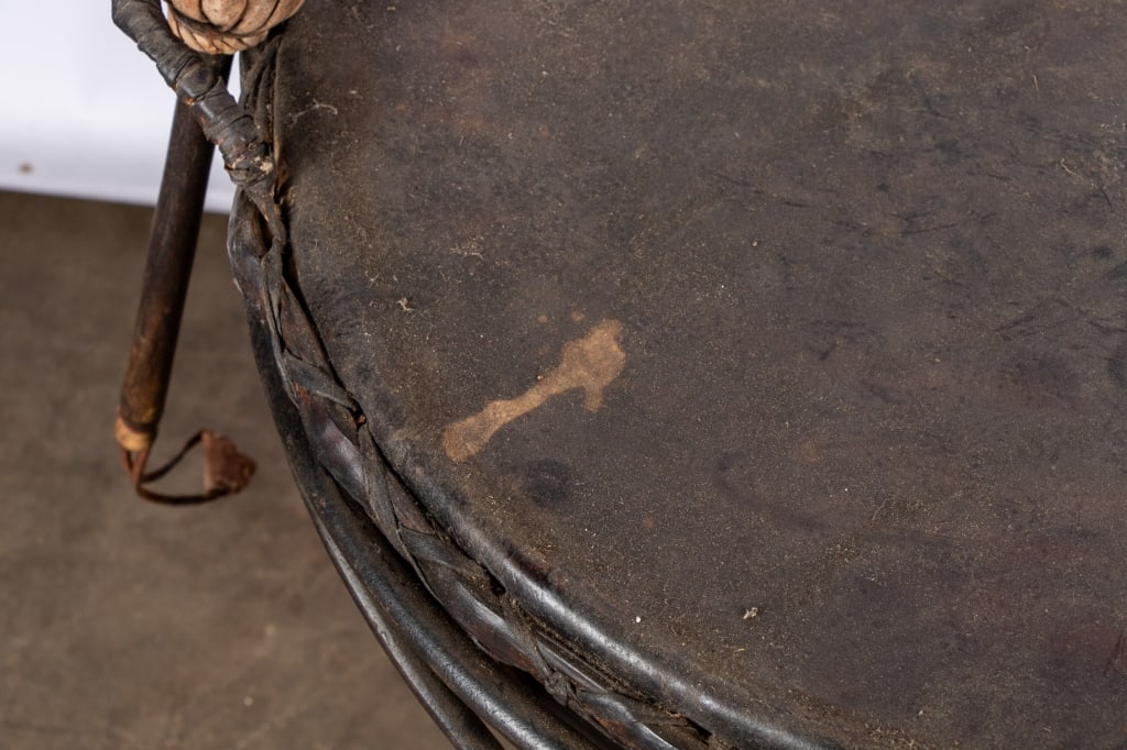 VINTAGE NAGARA DRUM COCKTAIL TABLE - 6