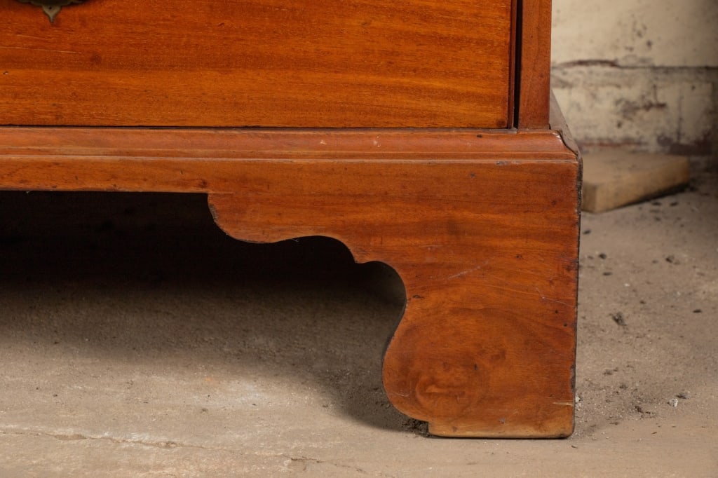 20TH C. GEORGIAN STYLE CHEST ON CHEST TALLBOY DRESSER - 7