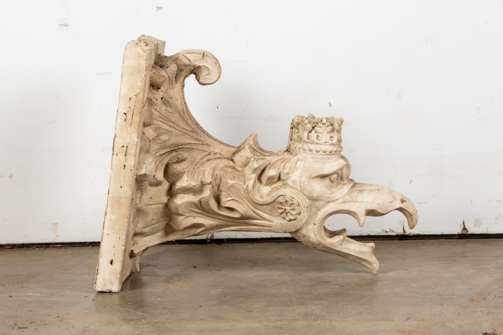 CAST STONE GARGOYLE WALL SCULPTURE - 2