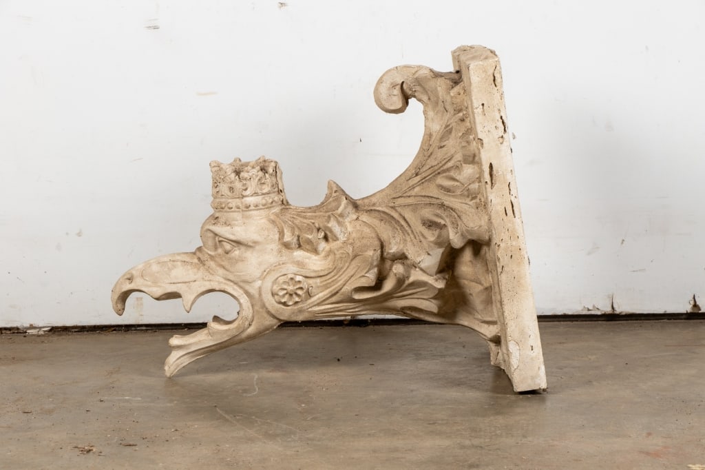 CAST STONE GARGOYLE WALL SCULPTURE - 3