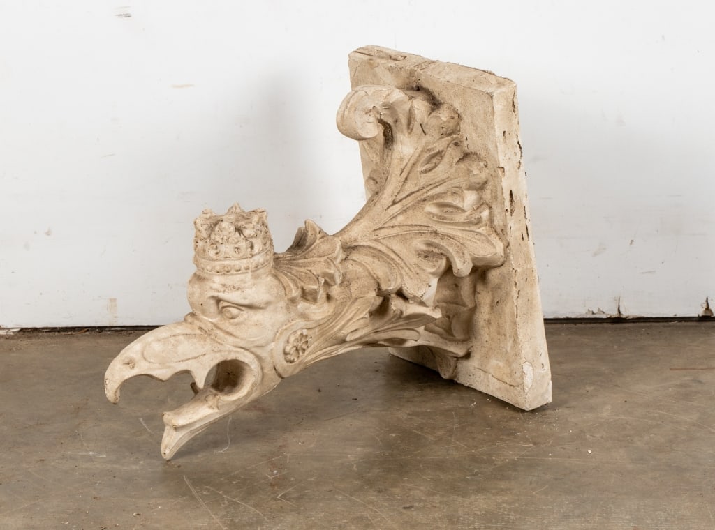CAST STONE GARGOYLE WALL SCULPTURE - 5