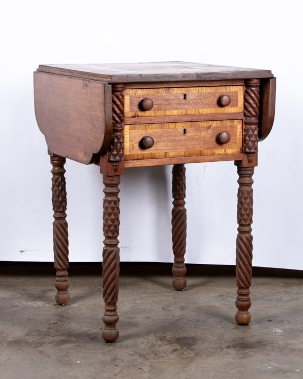 19TH CENTURY DROP LEAF SIDE TABLE - 6