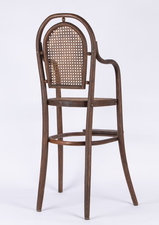 VINTAGE THONET STYLE HIGH CHILD?S CHAIR - 6