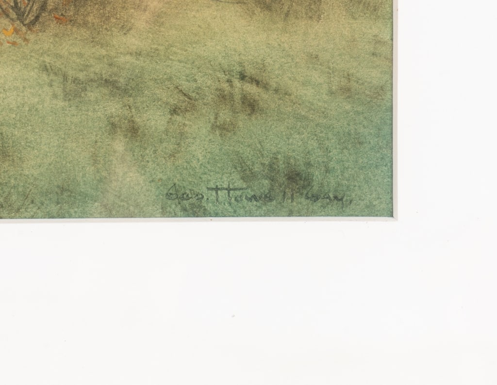 GEORGE HOWELL GAY, LANDSCAPE, WATERCOLOR ON PAPER - 3