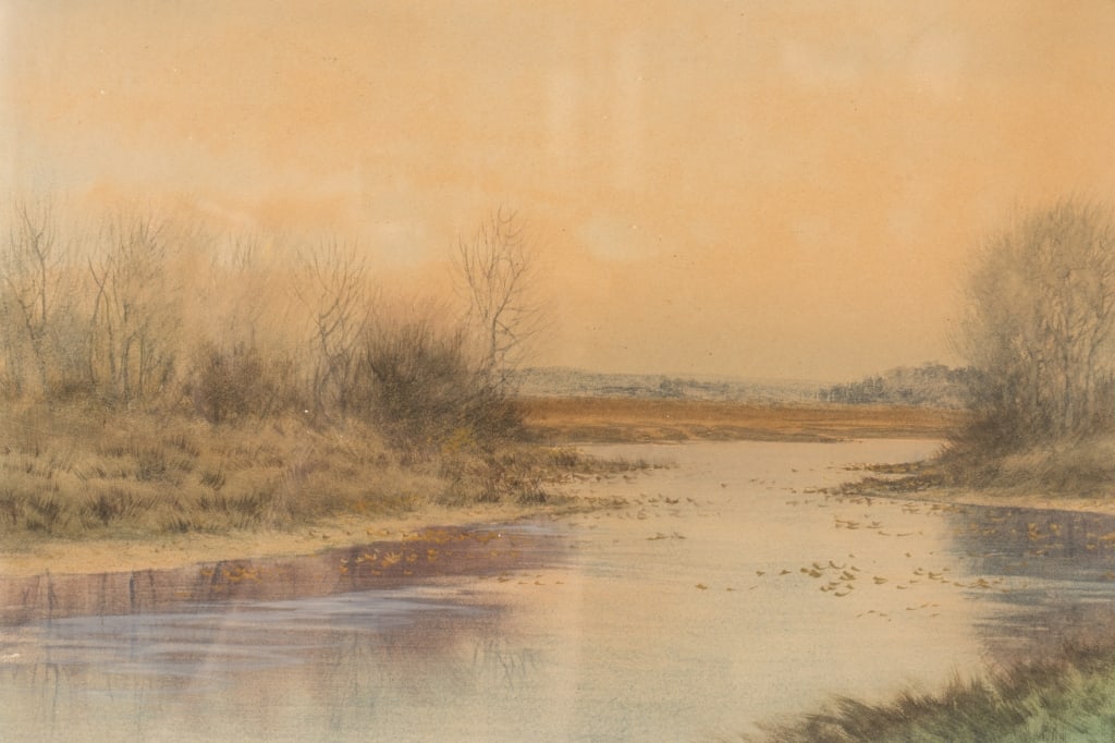 GEORGE HOWELL GAY, LANDSCAPE, WATERCOLOR ON PAPER - 5