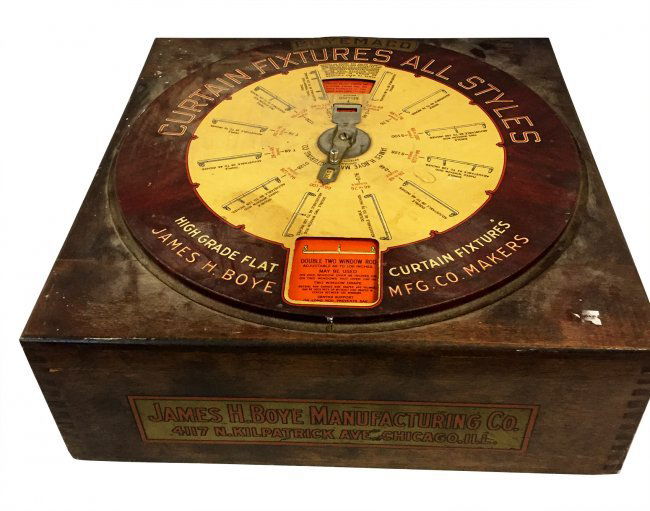 Boyemaco curtain fixture rotary display case (1 of 8)