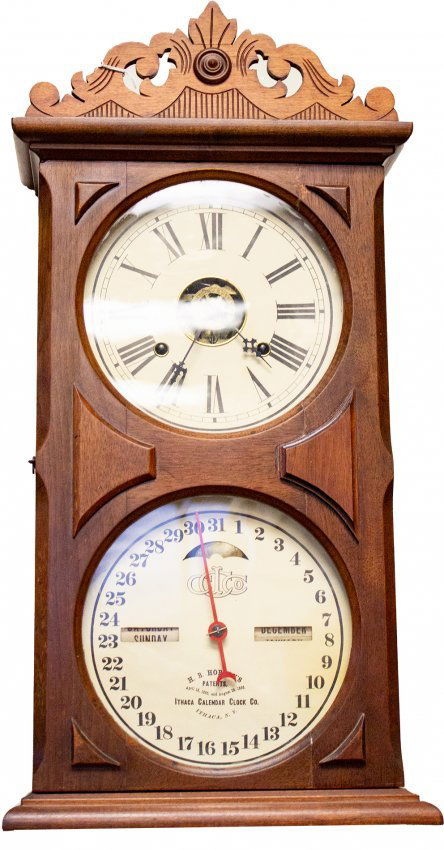 Ithaca calendar mantle or wall hanging clock (1 of 8)