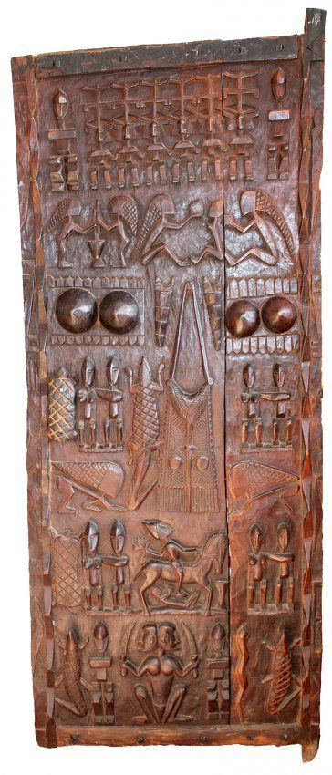 African carved Dogon door (1 of 8)