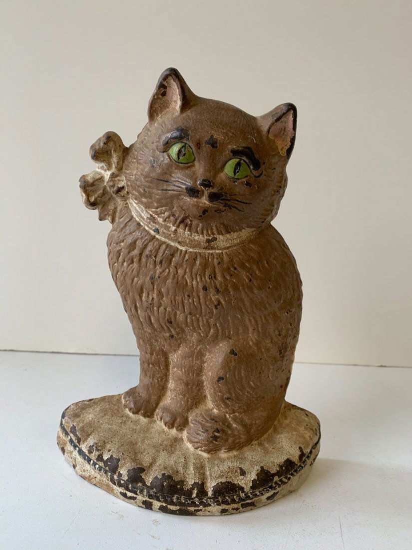 American Cast iron kitten door stop (1 of 4)