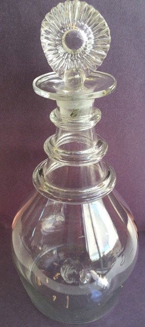 Antique Handblown Thomas Cains Glass House Decanter (1 of 7)