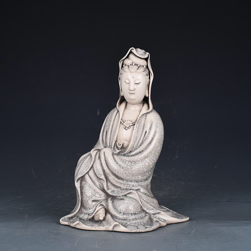 Chinese antique collectors porcelain kwan-yin statue (1 of 9)