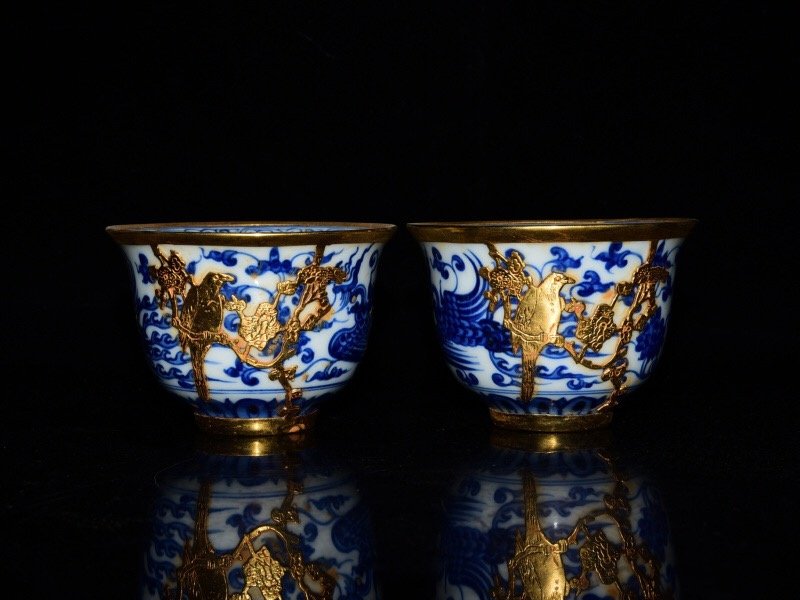 Chinese antique collectors porcelain cup (1 of 9)