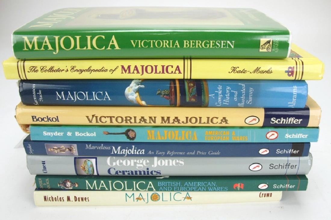 Majolica lot of 9 reference books: Karmason, Dawes, (1 of 1)