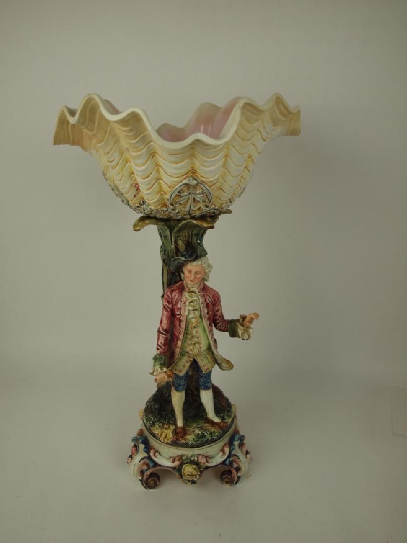 Majolica large Continental figural table center woth (1 of 1)