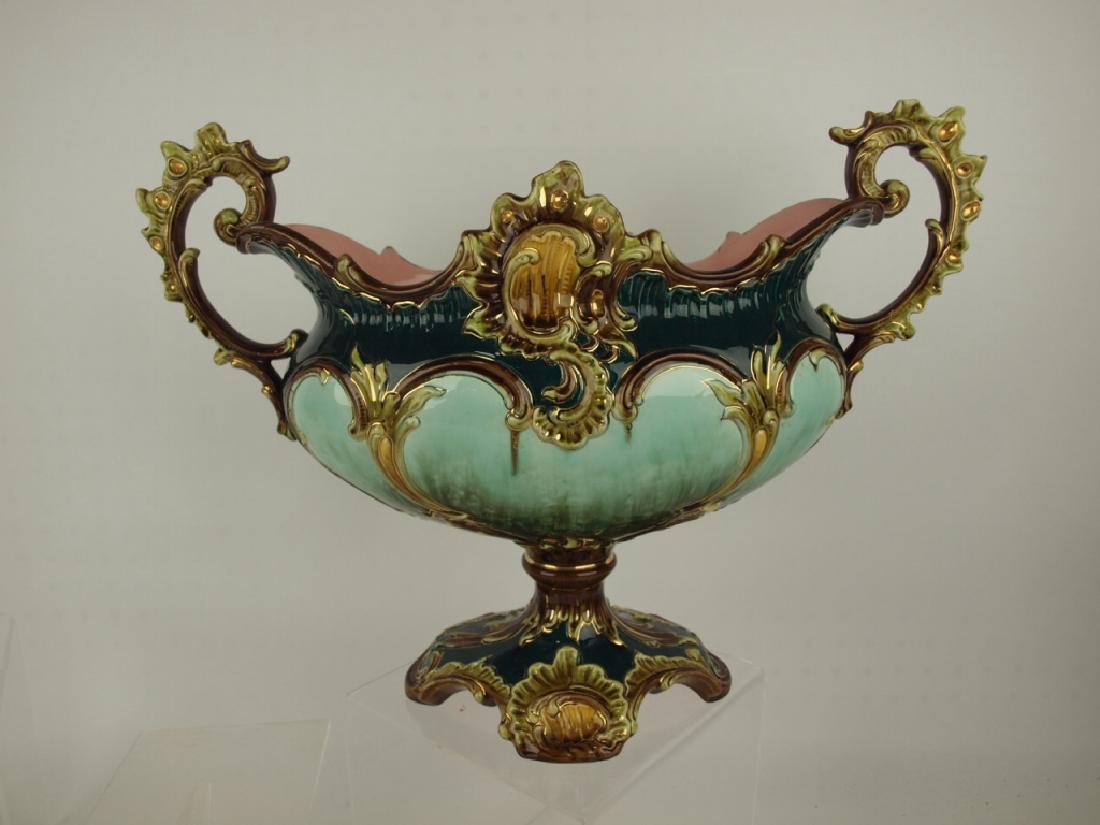 Julius Dressler Majolica table center 17" w, 13" h (1 of 1)