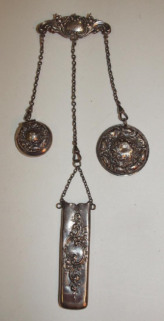 Victorian sterling silver chatelaine (1 of 2)