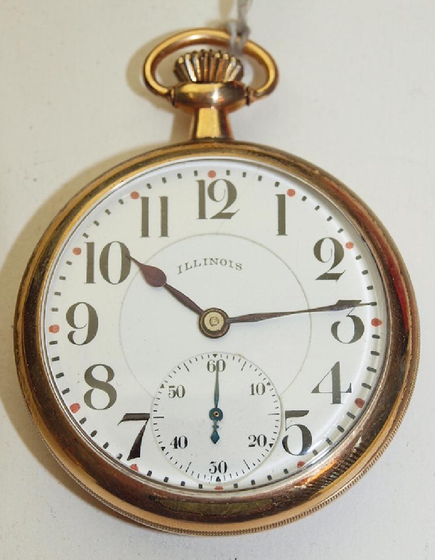 Illinois 16s, 17j, railroad grade pocket watch, o.f. (1 of 2)
