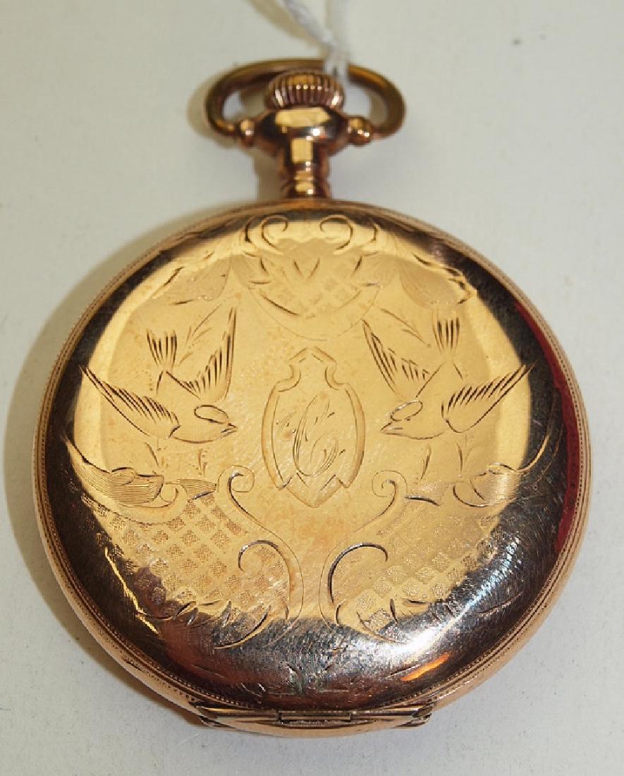 Illinois 12s, 11j, hunters case pocket watch, hairline: Illinois 12s, 11j, hunters case pocket watch, hairline to face, runs