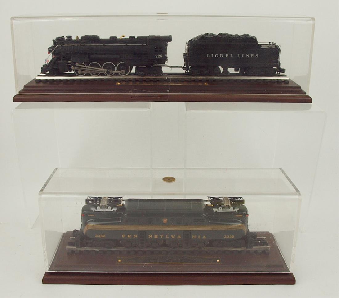 Hallmark Lionel lot of 2 train engines with display (1 of 1)