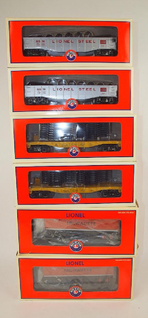 Lot of 6 cars: 2-Lionel steel culvert gondola cars (1 of 1)