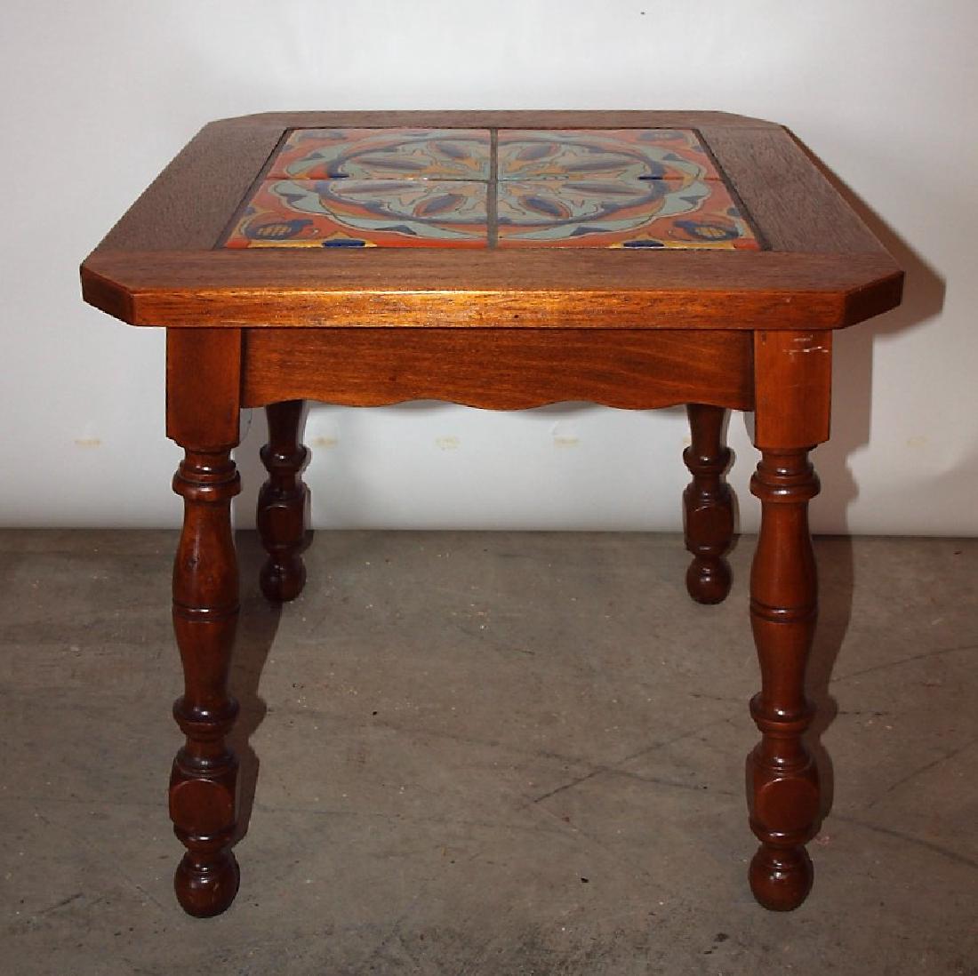 Mid centruy modern walnut table with monterey top (1 of 2)