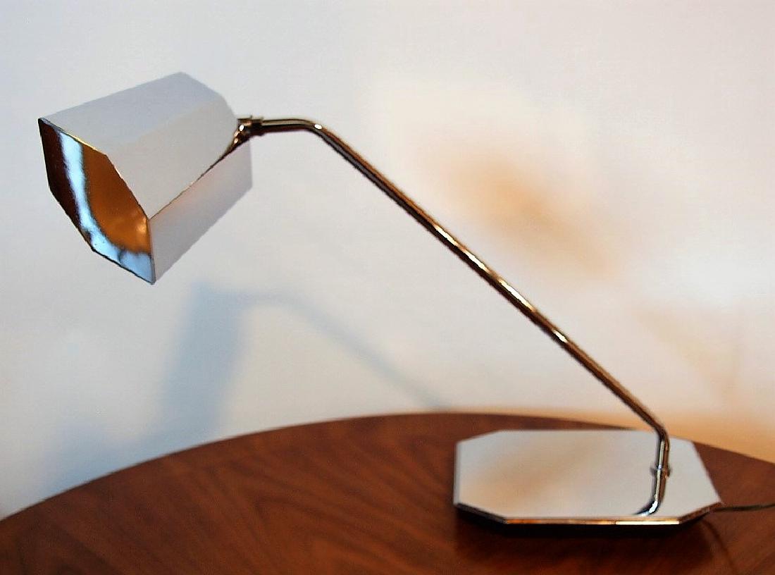Koch & Lowy chrome desk lamp, cantilevered (1 of 1)
