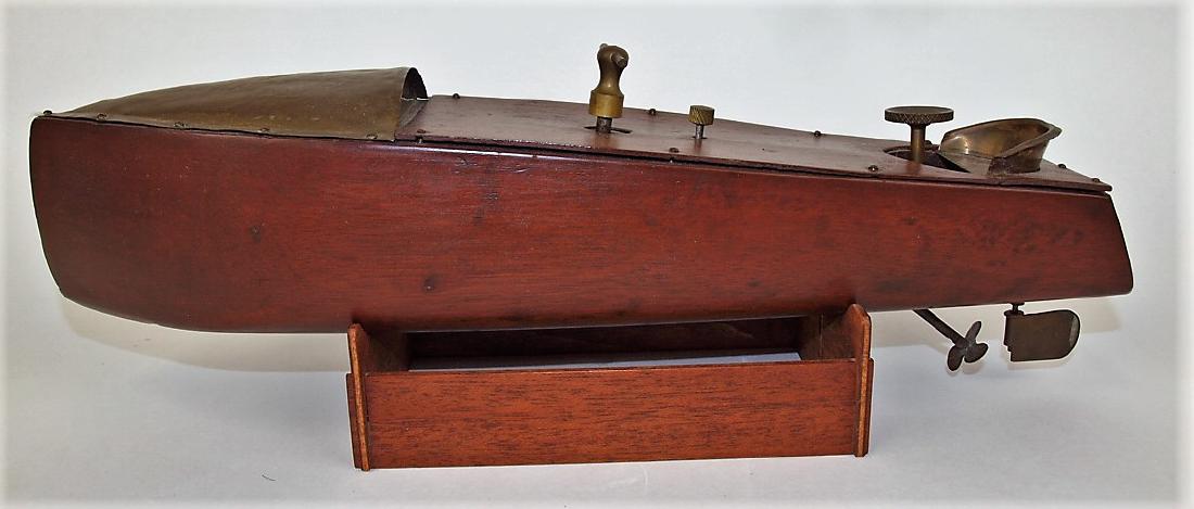 Mengal Play things wood and brass model boat with (1 of 5)