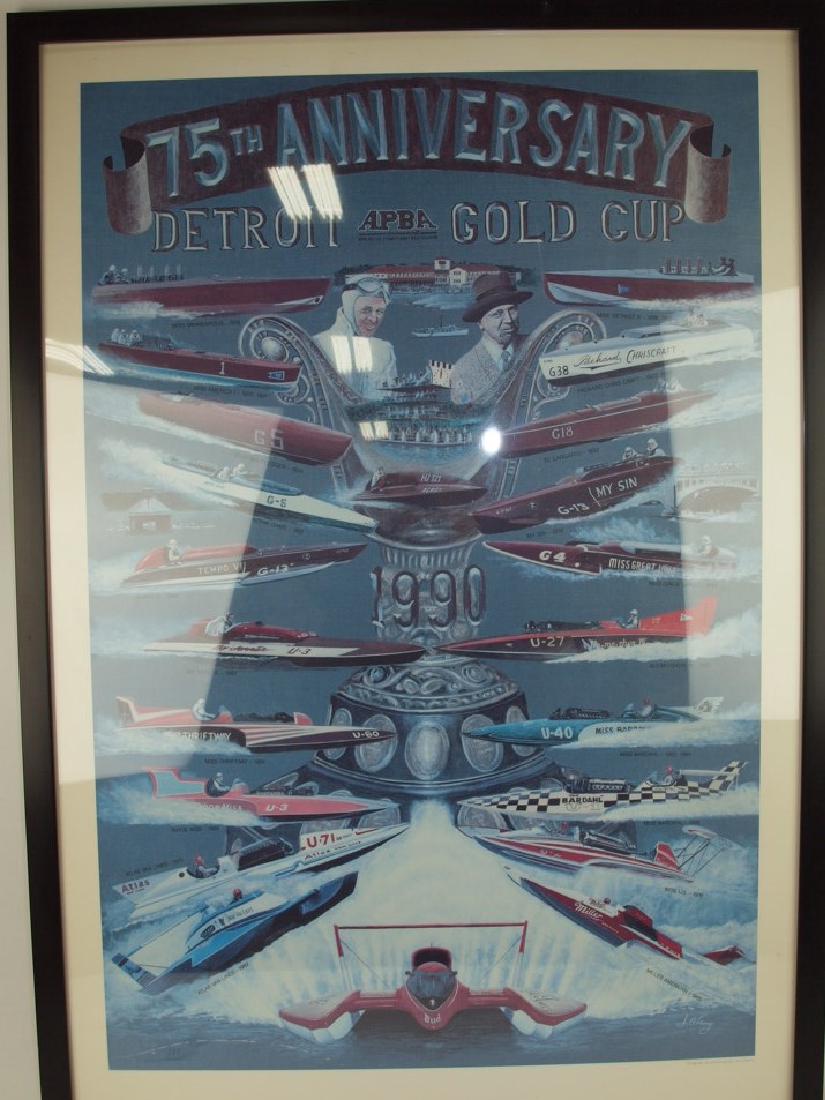 1990 Budweiser APBA Gold Cup boat poster (1 of 1)