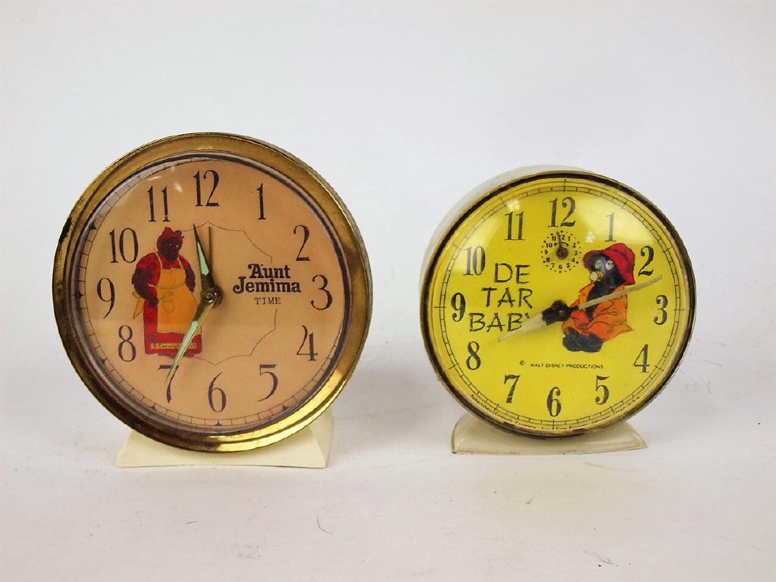 Black Americana lot of 2 alarm clocks:"Aunt Jamima (1 of 1)