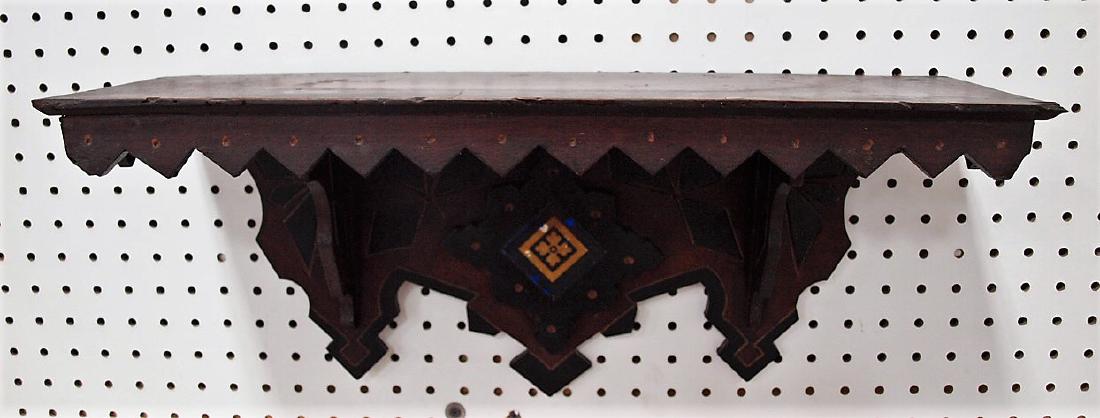 Walnut clock shelf (1 of 1)