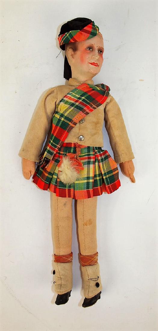 Scottsman all original doll, composition head, cloth (1 of 1)