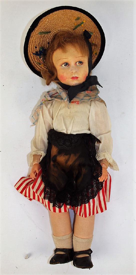 Googley eye felt covered doll AM322, 16" (1 of 1)