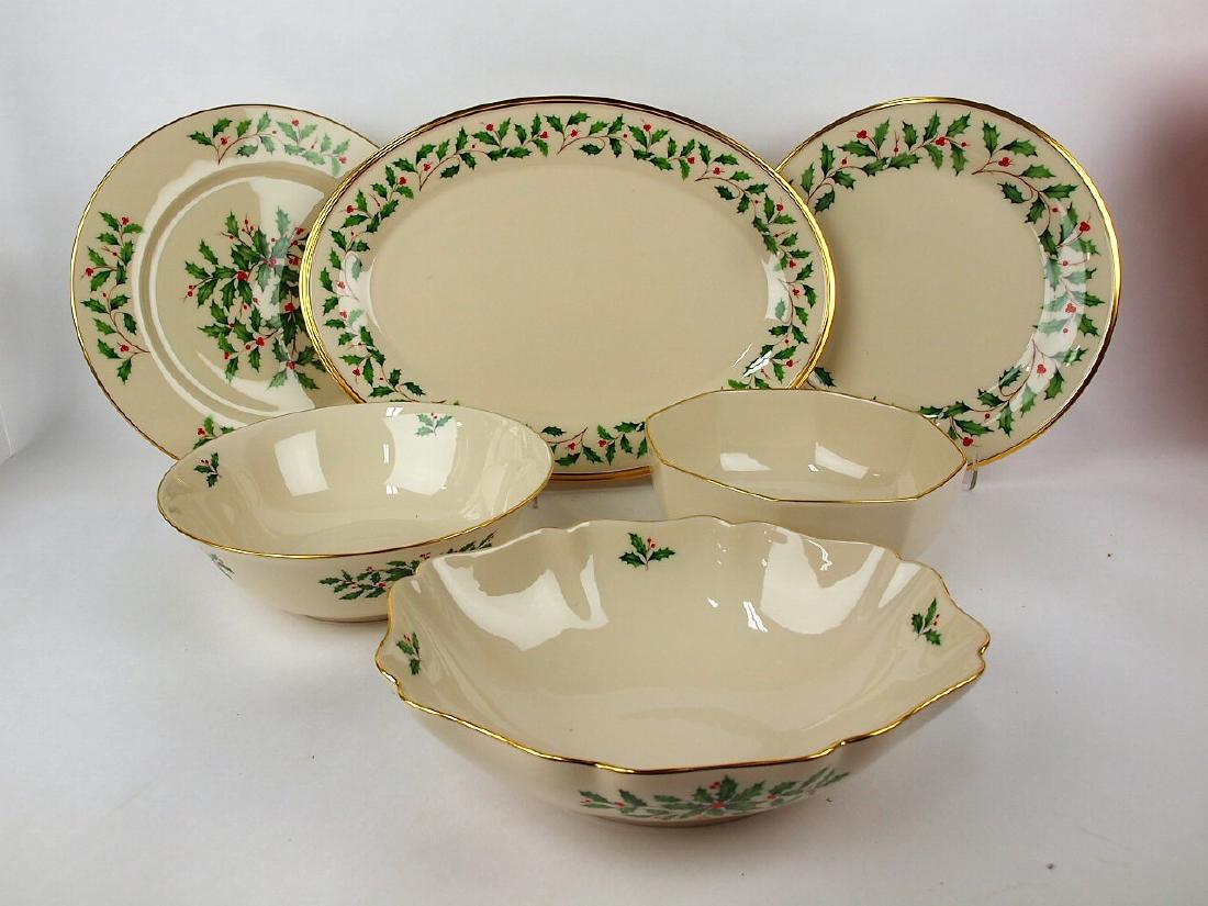 LEnox Holiday lot of 6 bowls & platters (1 of 1)