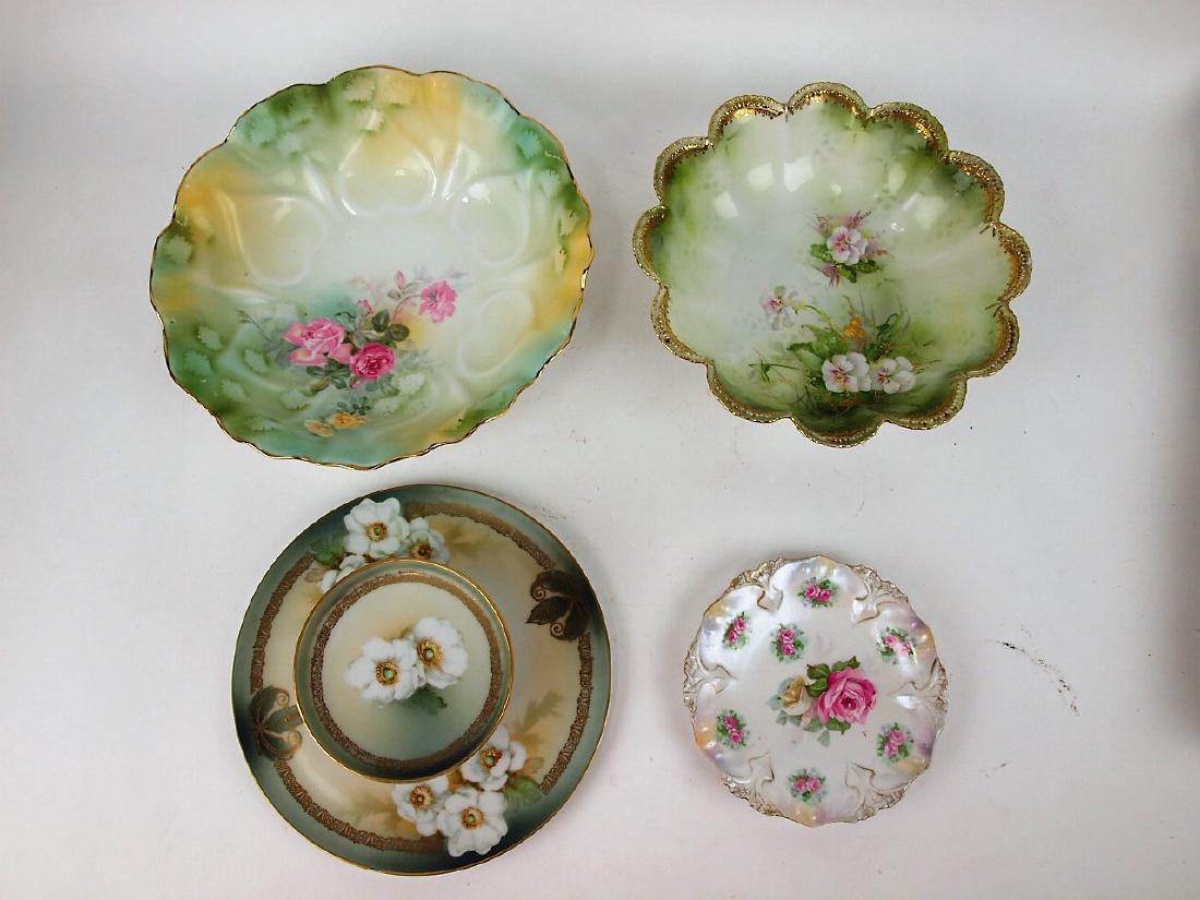 Lot of 4 porcelain items: 2-R.S. Prussia deep bowls, RS (1 of 1)