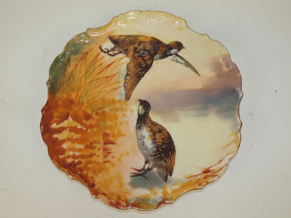Limoges 10" game bird plate (1 of 1)