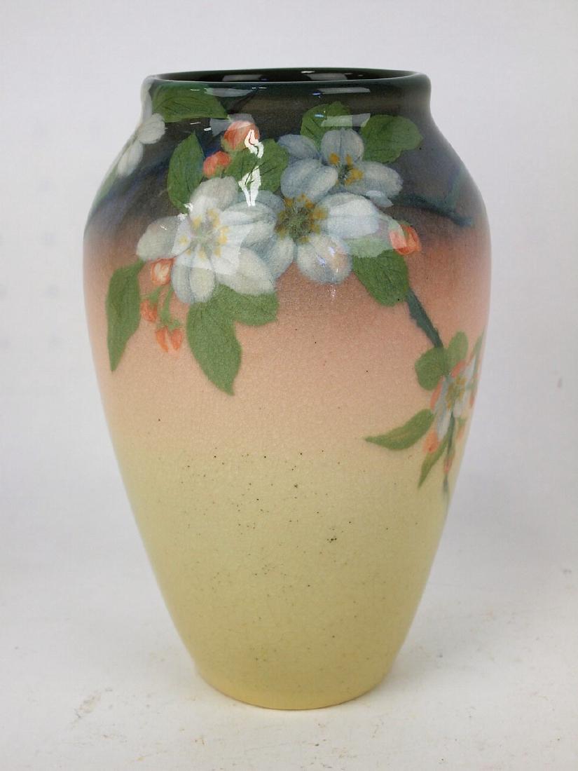 Rookwood standard glaze art pottery vase with floral (1 of 2)