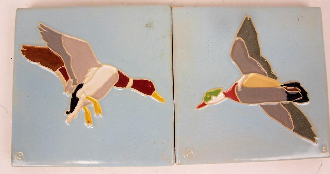 Mosaic tile lot of 2 duck tiles, 6": Mosaic tile lot of 2 duck tiles, 6"