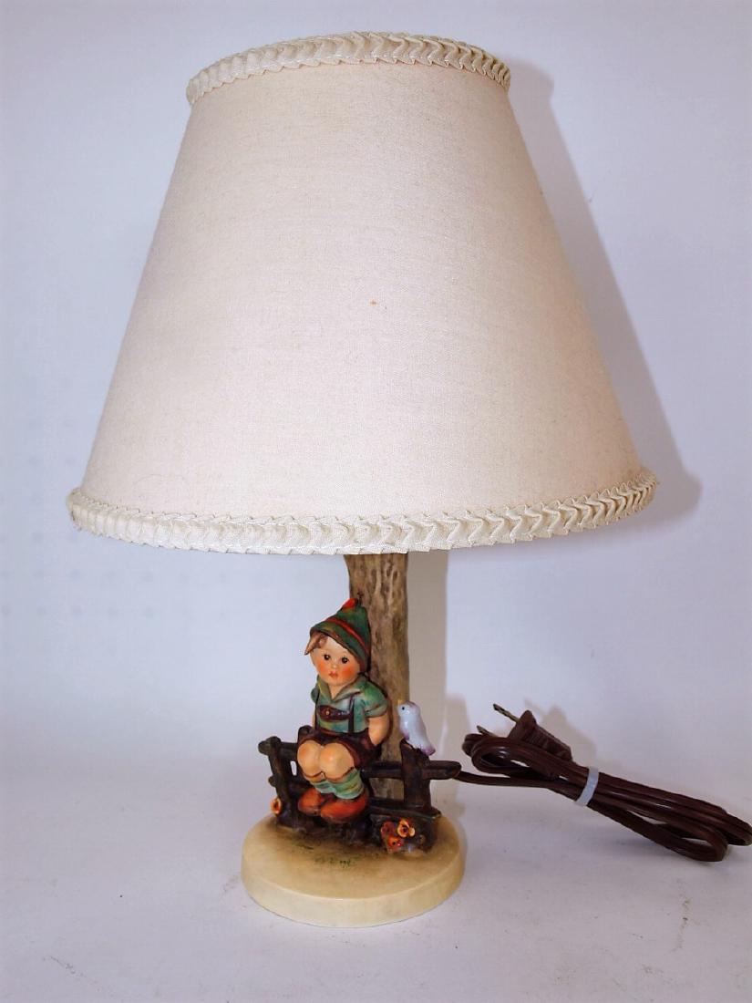 Hummel dresser lamp with shade #224/I: Hummel dresser lamp with shade #224/I